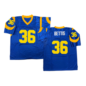 Maillot de rugby vintage pour <span class=keywords><strong>homme</strong></span>, style cousu, Jerome Bettis, David <span class=keywords><strong>Jones</strong></span>, Isaac Bruce, <span class=keywords><strong>JACK</strong></span> YOUNGBLOOD, tailles S-3XL, livraison rapide - Product Image 2