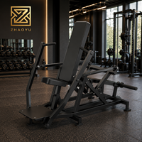 Máquina de Press de Pecho Sentado con Carga de Placas ZY, Equipo de Entrenamiento de Fuerza para Gimnasios Profesionales