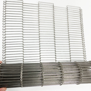 Yumurta taşıma için gümüş renk paslanmaz çelik metal örgülü konveyör bant, gıda işleme konveyör bant - Product Image 1