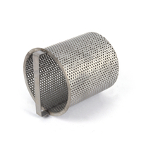 Filtre à mailles rondes personnalisable, baril en acier inoxydable 304, panier perforé, baril en maille métallique