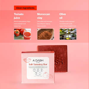 Savon nettoyant en profondeur anti-bronzage à l'extrait de tomate, à l'argile marocaine et à l'huile d'olive - Product Image 3