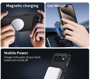 Carbon Fiber Leather Texture <b>Magnetic</b> Case for Huawei Nova 11 SE P70 P80 Full-Body Protective Cover Compatible for Honor 200 pro - Product Image 6