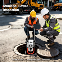 Caméra d'inspection télescopique HD avec zoom optique 36x, periscopie pour l'inspection des égouts et des conduites d'eau, télémètre laser 80M