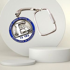 Wholesale Custom Logo <b>Metal</b> <b>Letter</b> Keychains Modern Hard Enamel Alloy Keychain - Product Image 1