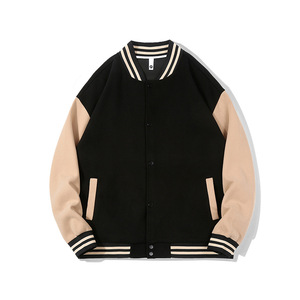 <span class=keywords><strong>Chaqueta</strong></span> de lana de poliéster y algodón, precio al por mayor, chaquetas de hombre con logotipo personalizado, <span class=keywords><strong>chaqueta</strong></span> recortada de béisbol de invierno para hombre 2022 - Product Image 5