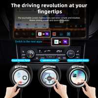 Neueste Universal 3-in-1 Wireless CarPlay Android Auto Magic AI Box mit Touchscreen, Plug & Play, 8G+128GB, 1 Jahr Garantie