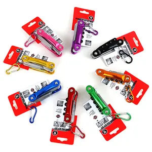 Набор цветных складных торцевых ключей с шестигранным ключом, портативный набор инструментов для ремонта велосипеда, мотоцикла, скутера, велосипеда