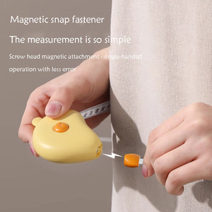 Cinta Métrica con Diseño <span class=keywords><strong>de</strong></span> Pollito <span class=keywords><strong>de</strong></span> Dibujos Animados |   Cinta Métrica Corporal Suave y Flexible con Hebilla Magnética para Fitness, Costura y Uso Diario - Product Image 2