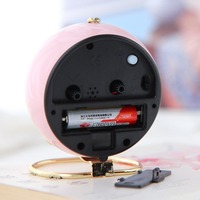 Jam kreatif baru 2024 dekorasi anak bangun dengan lampu malam matahari terbit meja pintar meja logam ditemukan anak-anak jam alarm