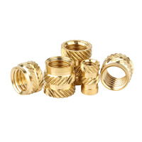 Inserts filetés M1 M1.2 M1.4 M1.6 M1.7 M2 M2.5, écrou à fusion à chaud, écrou à sertir, écrou en laiton moleté pour plastique