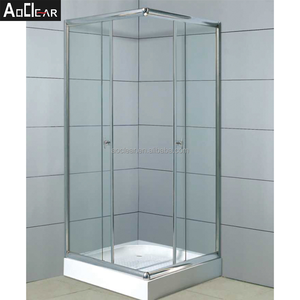 Mampara de Ducha Minimalista Cuadrada con Puerta Pivotante, Bisagras de ABS para Baño, en Oferta - Product Image 2