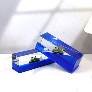 Peso de Papel Acrílico con Agua, Decoración de Barco Pirata con Olas Líquidas, Barco Insumergible, Fluido Decorativo para Escritorio, Regalos de Cumpleaños - Product Image 2