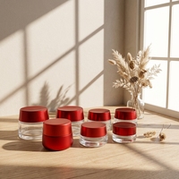 Petit pot cosmétique en verre rond de haute qualité pot de bakhoor vide bouteille en verre avec couvercle à vis