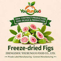Figues séchées congelées en vrac OEM, moitiés entières, croustillantes, sucrées, sans sucre ajouté, vertes, roses, naturelles, 10 kg