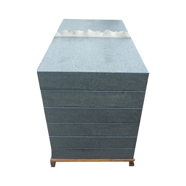 Granit Murah Lempengan Besar Kualitas Tinggi Granit Hitam Paving Pasir Ubin Lantai Luar Ruangan