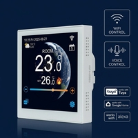 Sansael Smart - Termostato Programable Moderno con Pantalla Táctil TFT a Color de 4.0 Pulgadas y WiFi para Calefacción por Suelo Radiante en Cocina y Hotel