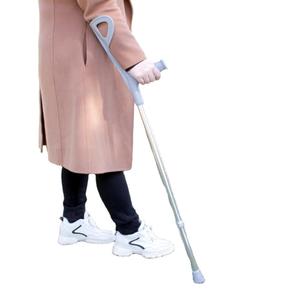 Muletas de Aleación de Aluminio en Forma de F, Telescópicas, Antideslizantes, para Apoyo a la Movilidad - Product Image 4