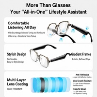 Lunettes de traduction hors ligne avec application de contrôle linguistique, interprétation simultanée haute précision pour le shopping et les voyages (Fournisseur)
