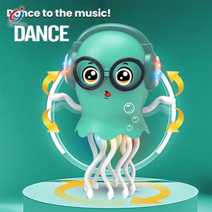 Chengji Electric Dancing Jellyfish <strong>Toy</strong> Cartoon Colorful Animal Ocean Rotating <strong>Light</strong> <strong>up</strong> <strong>Toys</strong> with Music <strong>Sensory</strong> <strong>Toy</strong> - Product Image 2