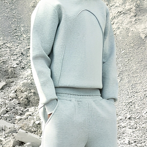 Tute Sportive da Uomo di Alta Qualità Personalizzate, Felpe e Pantaloni Sportivi Larghi, Completo Due Pezzi per Jogging - Product Image 2