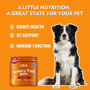 Masticables Blandos para Perros con Problemas Urinarios, 90 Unidades, Sabor a Pollo, Apoya la Salud Renal y la Función Inmunitaria - Product Image 1