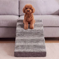 Escalier pour animaux de compagnie Taineng personnalisé pour petits chiens, en mousse à mémoire de forme, avec housse amovible et lavable, durable, conception gonflable non pliable, pour avion et camping