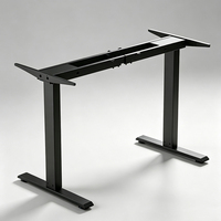 Estructura de Escritorio Ergonómica Premium con Doble Motor y Altura Ajustable, 3 Etapas de Elevación, Bloqueo de Posición de Memoria en las Patas