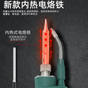 Pistolet à souder 60W, fer à souder manuel à points avec distribution automatique de soudure pour la réparation électronique - Product Image 3