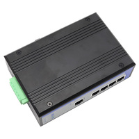 Commutateur Ethernet POE UOTEK 10/100M 5 ports, norme EEE 802.3af/at, protection contre les surtensions sur rail DIN, backplane 1.2G full-duplex