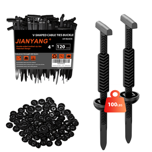 Attache-câble universelle en nylon renforcée 2026 avec dents en V, multifonctionnelle pour voiture, maison, bureau et atelier - Product Image 1