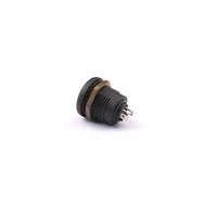 Court marin dpdt corne led étanche verrouillage bouton poussoir vert illuminé avec lampe