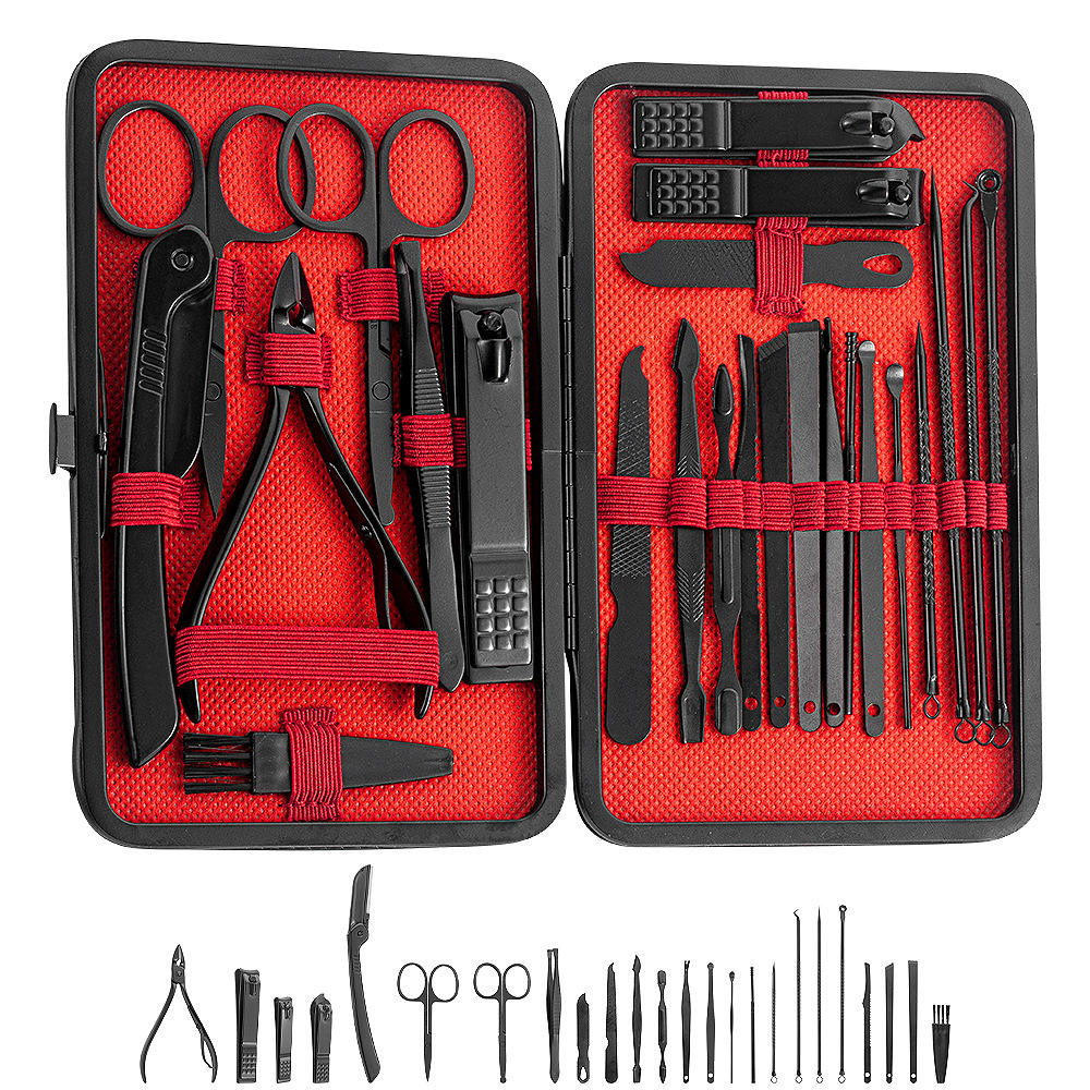 Black and Red 24-piece Set