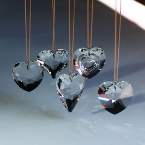 Cristal coração coletor de sol prisma, cristais de pendurar pingente goldenhaitai - Product Image 4