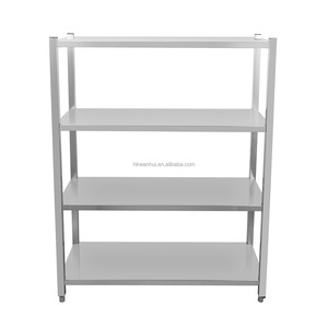 Estanterías Comerciales de Acero Inoxidable de 4 Niveles para Cocina Industrial, Unidades de Estanterías Ventiladas de Alta Resistencia - Product Image 2