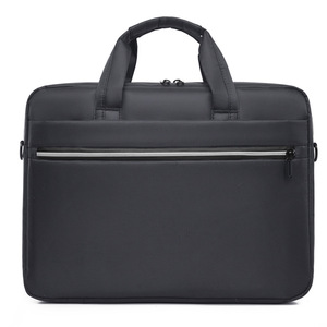 Sac à bandoulière pour ordinateur portable en tissu Oxford imperméable et léger, mallette d'affaires unisexe grande capacité avec fermeture éclair durable - Product Image 3