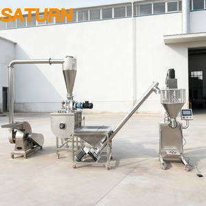 Mezclador de Cinta Horizontal de Acero Inoxidable para Polvos Secos/Húmedos de Proteína, Harina de Trigo, Capacidad de 100-2000L, Motor con Engranajes, Certificación CE - Product Image 2