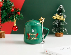 Hot Selling 360Ml Santa Claus Ceramic Decorative Christmas <b>Cup</b> <b>Set</b> Christmas <b>Cups</b> Christmas Mugs Ceramic Coffee Mug - Product Image 4