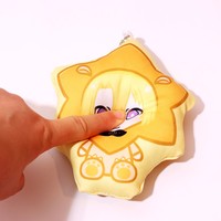 Pas cher Anime Dakimakura Mini Strap Spherical Type Custom Printing 3d Pillow Keychain
