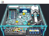 Centre de jeux intérieur pour enfants sur le thème de l'espace, de qualité supérieure, avec équipements d'aventure multi-niveaux