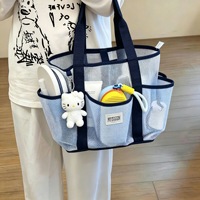 Sac de natation pliable en silicone, maille colorée, ultra-léger, organisateur de rangement, séparation sec-humide, pochette grande capacité
