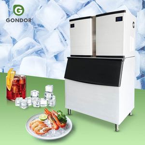 Máquina automática para hacer hielo en cubos granulares de 1 tonelada, 95, 120, 100, 150, 220, 200, 300, 500, 2000, 1000 kg, fabricada en China - Product Image 1