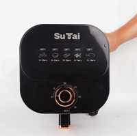 Friteuse à air intelligente 1400W pour la maison, 4-6L, sans huile, électrique, numérique, four à air chaud, pour une cuisine saine