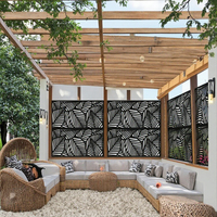 Painel Decorativo de Alumínio Cortado a Laser, Tela de Privacidade Impermeável, Treliça Metálica para Jardim, Painel de Cerca de Metal, Jardineira