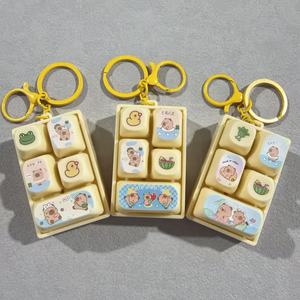 Llavero Antiestrés Personalizado con Teclado Cremoso, Juguete ASMR con Interruptor de Clic, Tecla Pastel, Alivio del Estrés, Regalo de Oficina - Product Image 1