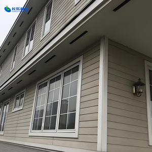 Panneau de bardage en fibre-ciment à grain de bois pour villa - Product Image 2