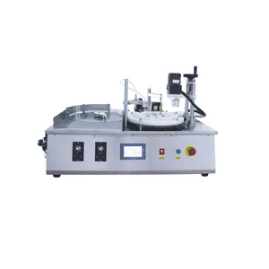 Desktop Digital Magnetic Pump Juice Oil Automatic Water Plastic Round Bottle Liquid Filling Capping Machine