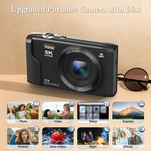Fábrica de China 5K Ultra <span class=keywords><strong>HD</strong></span> Vlogging Cámara 72MP 16x Videocámara digital Wifi Fotografía de viaje Flash Cámara digital - Product Image 5