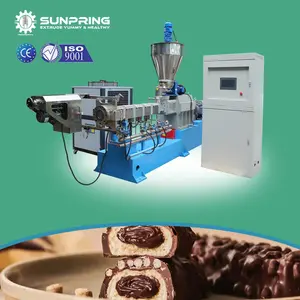 SUNPRING Puffed Core Filling Snacks Extruder Core Gefüllte Corn Snack Produktions linie