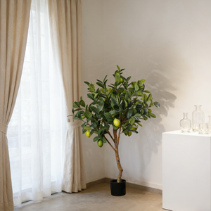 Árbol de Limón Artificial de Alta Simulación, Planta Artificial <span class=keywords><strong>en</strong></span> Maceta con Limones Verdes, Decoración Comercial para el Hogar y la Oficina - Product Image 4