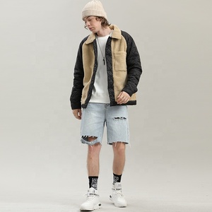 <span class=keywords><strong>Northface</strong></span>-Chaqueta de lana para hombre, ropa de calle de moda, con solapa, costura de poliéster, estampada, informal, tejida, venta al por mayor, Invierno - Product Image 5